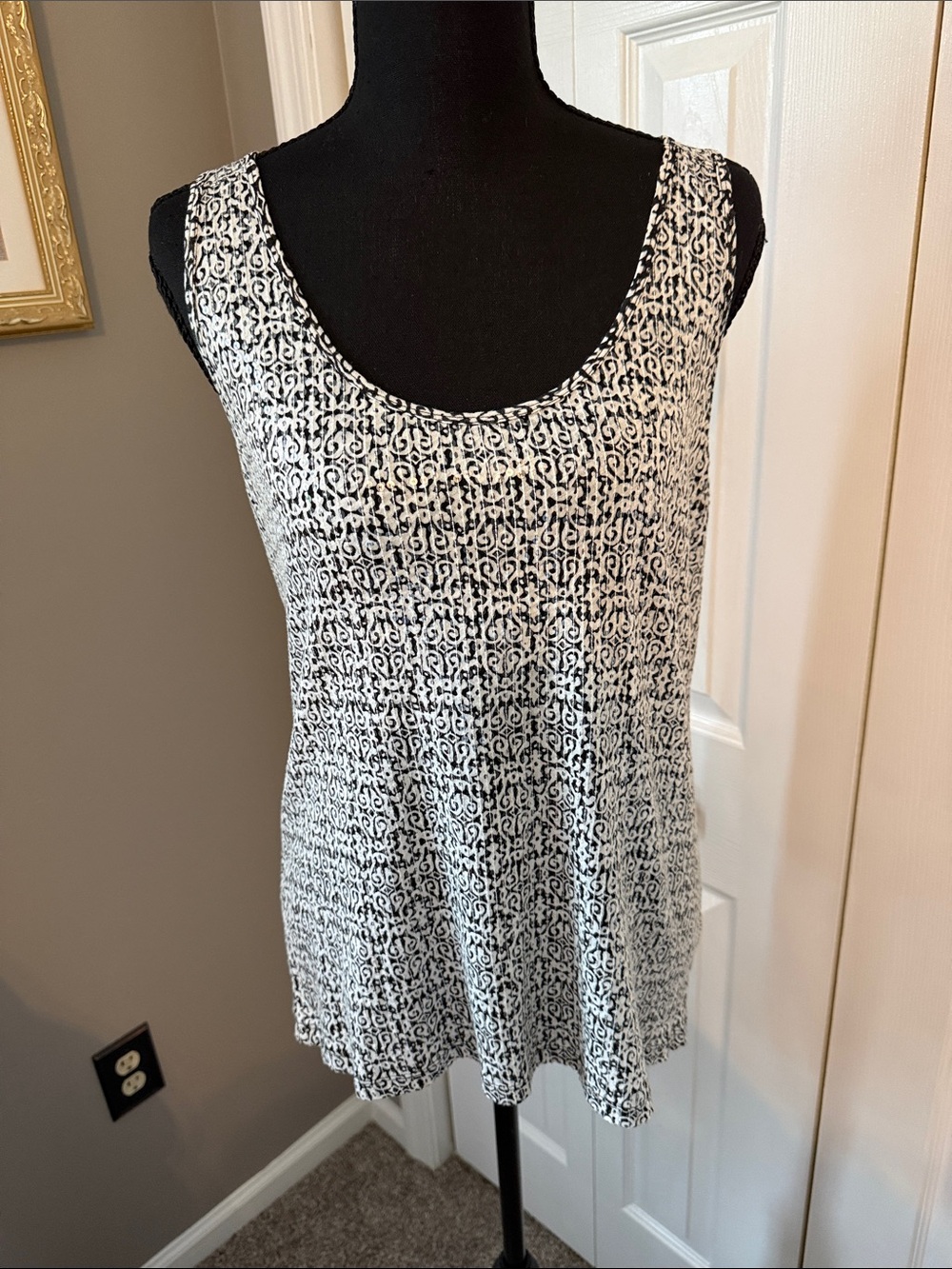 J.Crew Printed Sequin Tank
